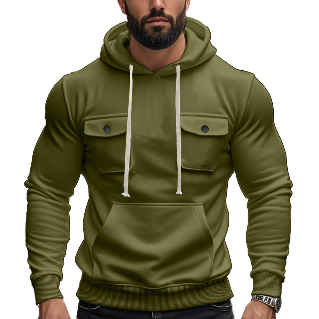 Herrar hoodie med praktiska bröstfickor Mirla-Eva Jonsson