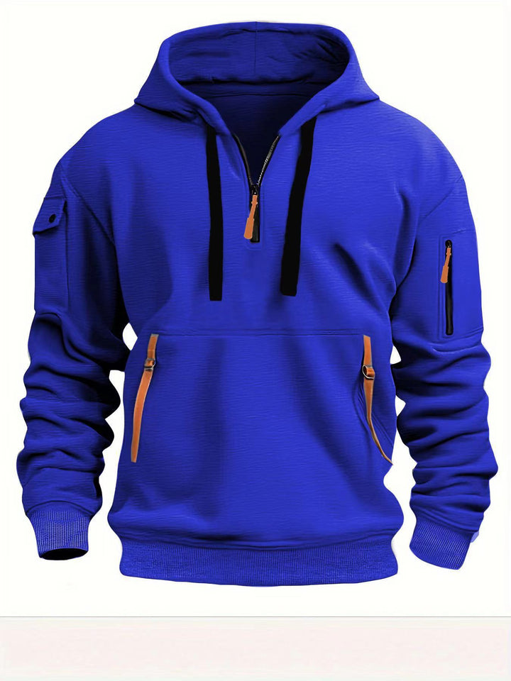 Herrar hoodie med sidofickor med dragkedja Eva Jonsson-Eva Jonsson