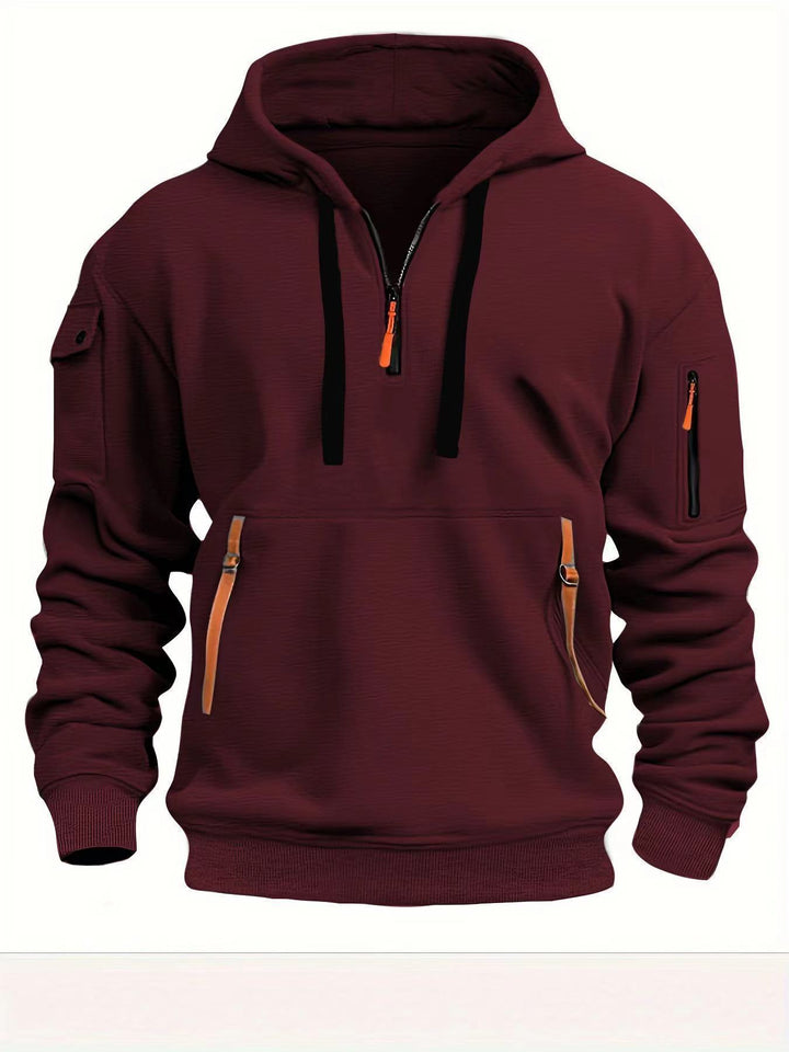 Herrar hoodie med sidofickor med dragkedja Eva Jonsson-Eva Jonsson