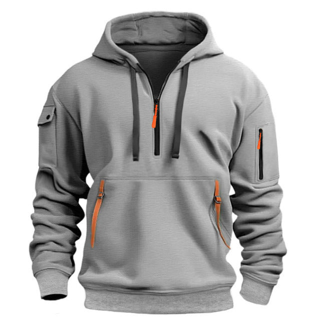 Herrar hoodie med sidofickor med dragkedja Eva Jonsson-Eva Jonsson