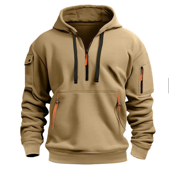 Herrar hoodie med sidofickor med dragkedja Eva Jonsson-Eva Jonsson