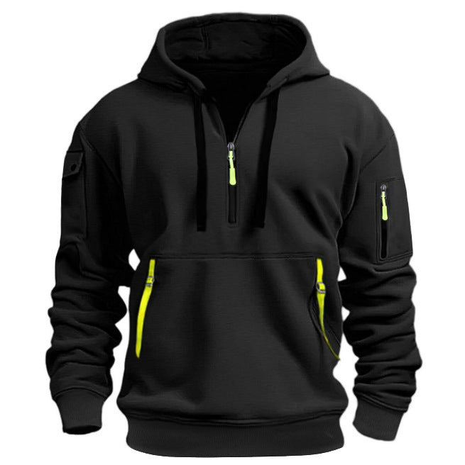 Herrar hoodie med sidofickor med dragkedja Eva Jonsson-Eva Jonsson