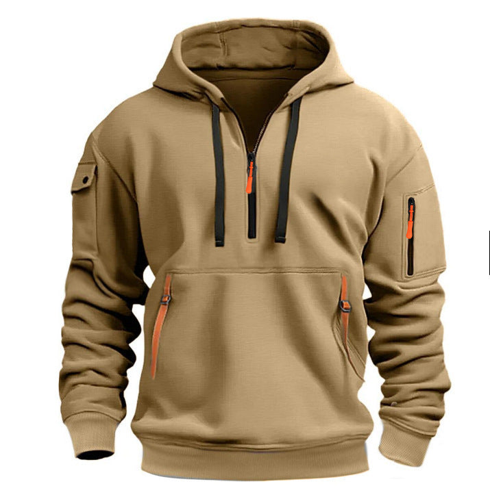 Herrar hoodie med sidofickor med dragkedja Eva Jonsson-Eva Jonsson