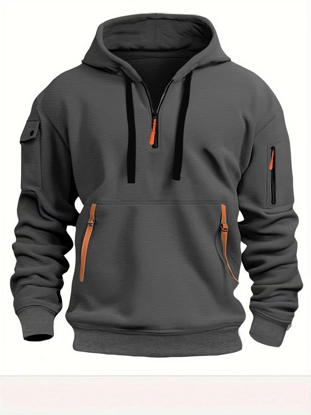Herrar hoodie med sidofickor med dragkedja Eva Jonsson-Eva Jonsson