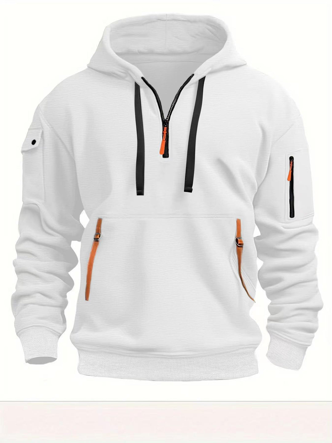 Herrar hoodie med sidofickor med dragkedja Eva Jonsson-Eva Jonsson