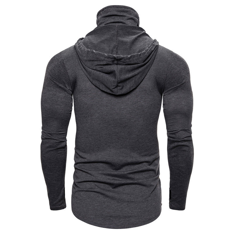 Herrar hoodie med skelettdesign och praktiskt ansiktsskydd Mirla-Eva Jonsson