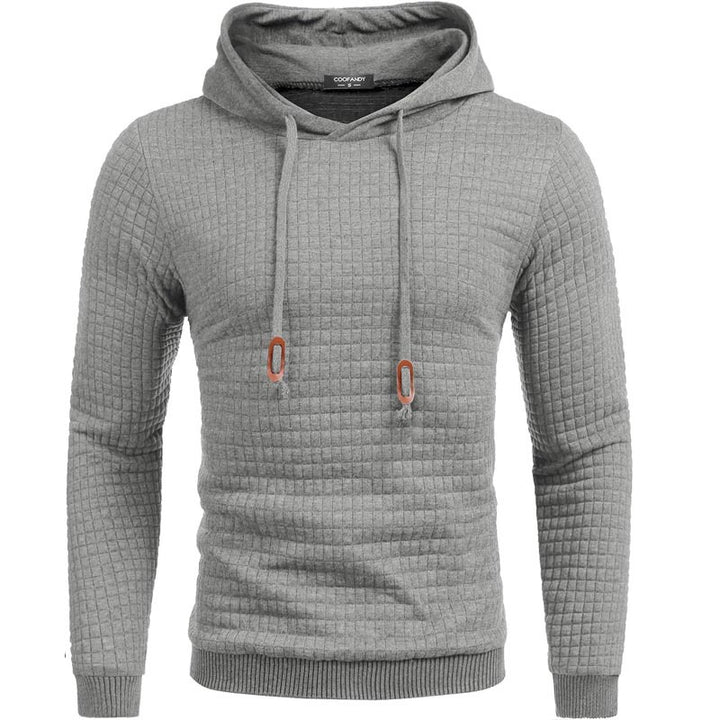 Herrar hoodie med strukturerad design och bekväm passform Mirla-Eva Jonsson