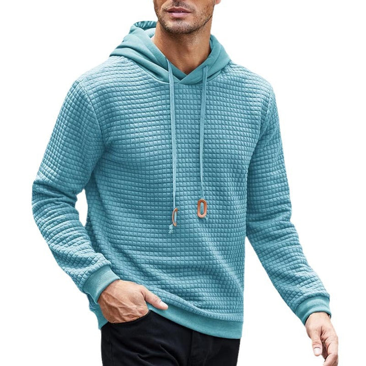 Herrar hoodie med strukturerad design och bekväm passform Mirla-Eva Jonsson