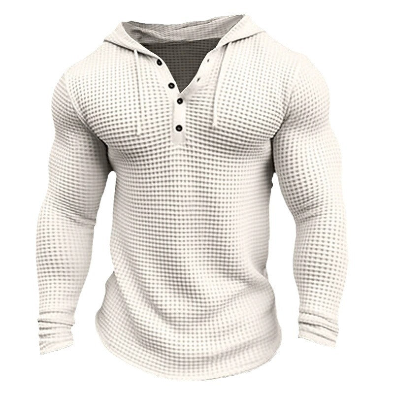 Herrar hoodie med strukturerad design och krage Eva Jonsson-Eva Jonsson