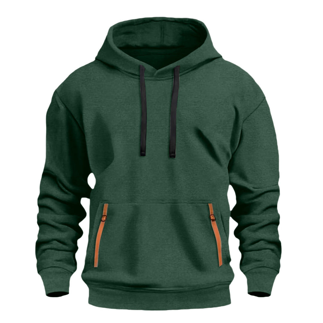 Herrar hoodie med trendiga dragkedjefickor Mirla-Eva Jonsson