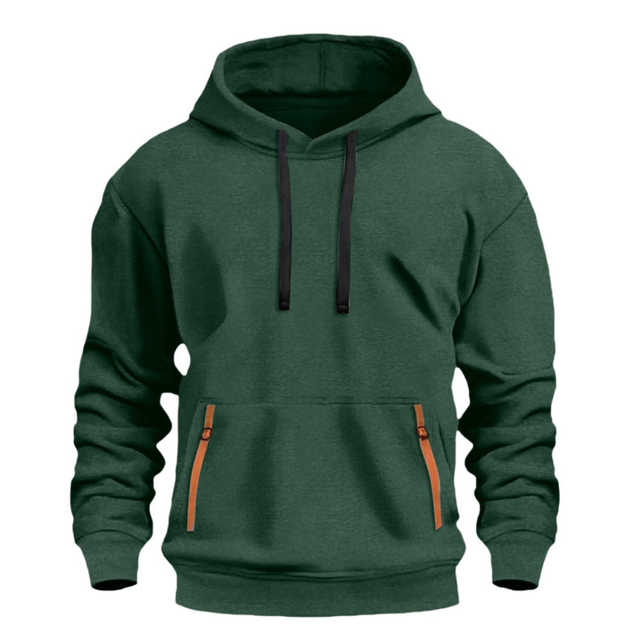 Herrar hoodie med trendiga dragkedjefickor Mirla-Eva Jonsson
