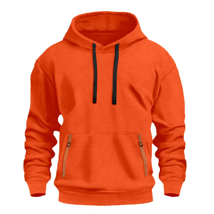 Herrar hoodie med trendiga dragkedjefickor Mirla-Eva Jonsson