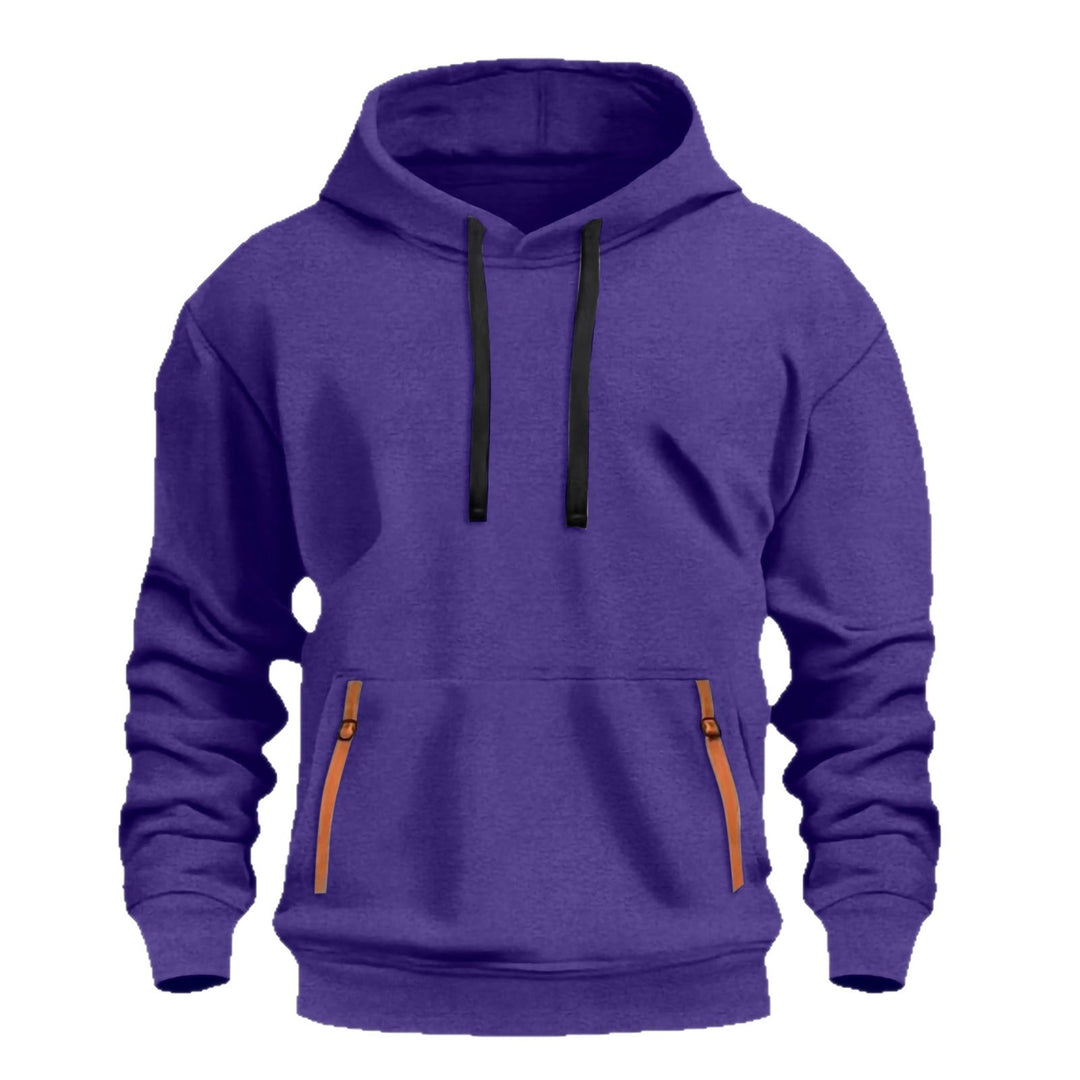 Herrar hoodie med trendiga dragkedjefickor Mirla-Eva Jonsson