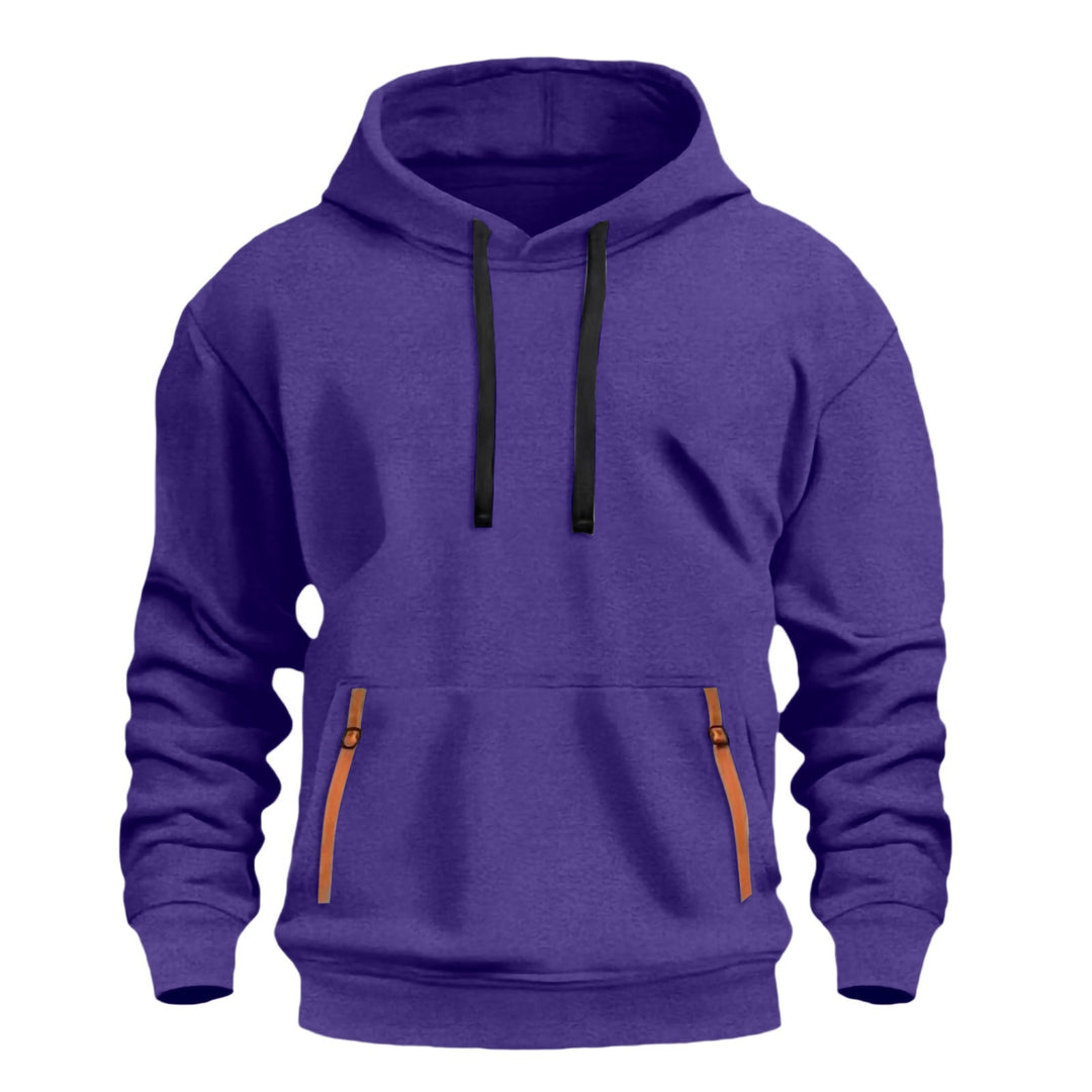 Herrar hoodie med trendiga dragkedjefickor Mirla-Eva Jonsson