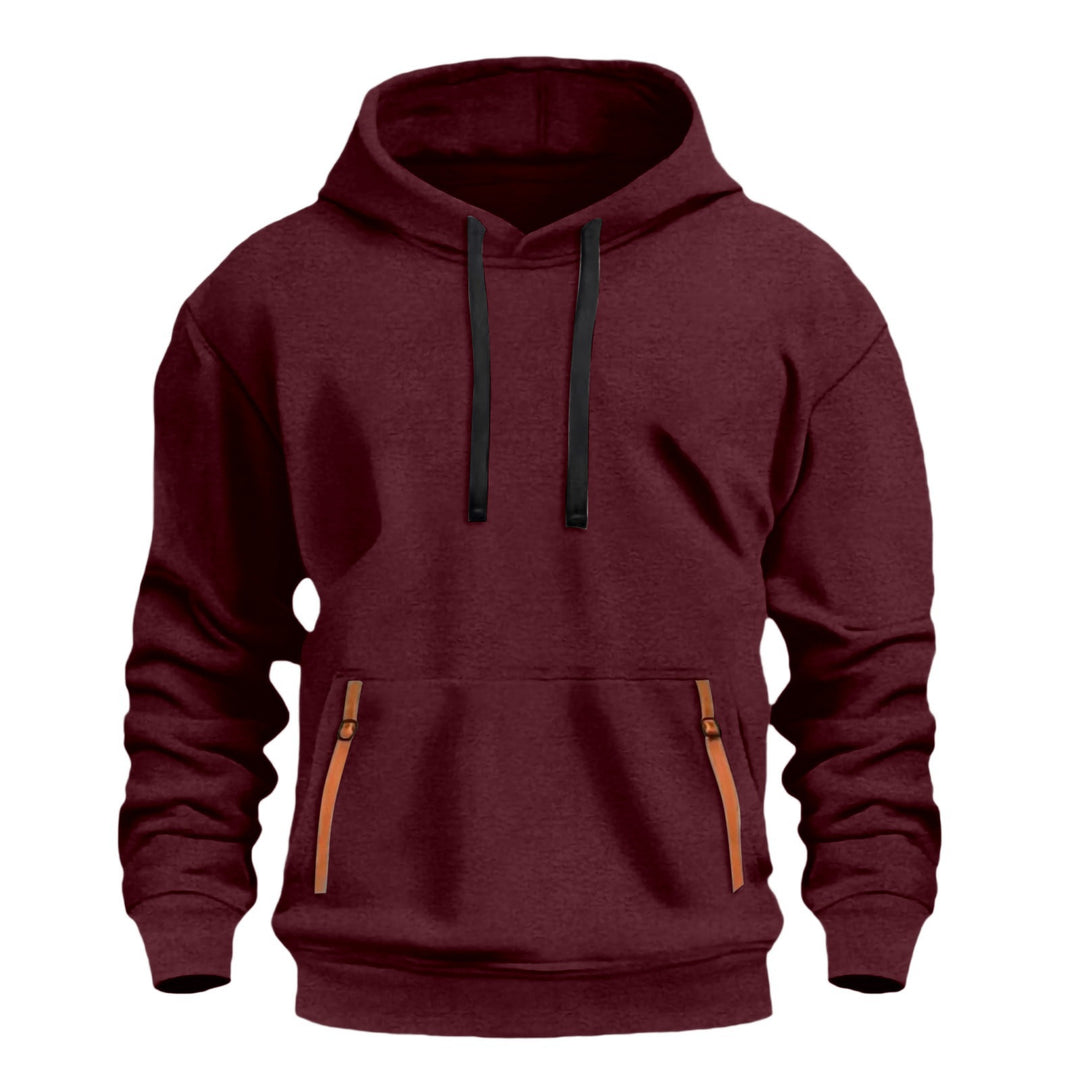 Herrar hoodie med trendiga dragkedjefickor Mirla-Eva Jonsson