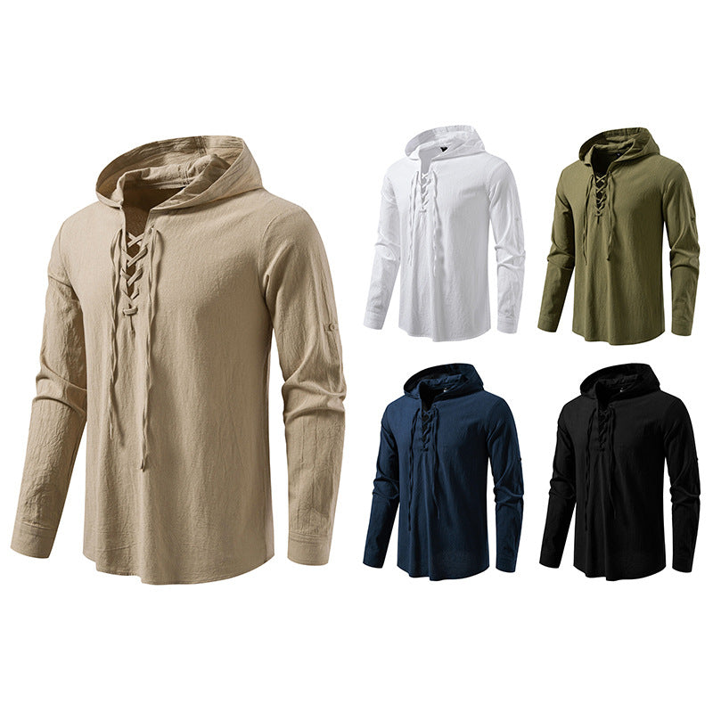Herrar hoodie med unik snördesign Mirla-Eva Jonsson