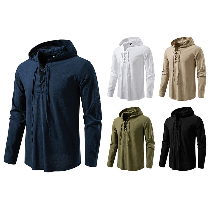Herrar hoodie med unik snördesign Mirla-Eva Jonsson