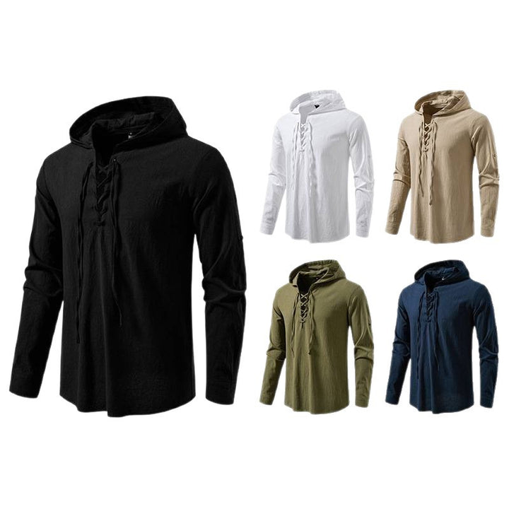 Herrar hoodie med unik snördesign Mirla-Eva Jonsson
