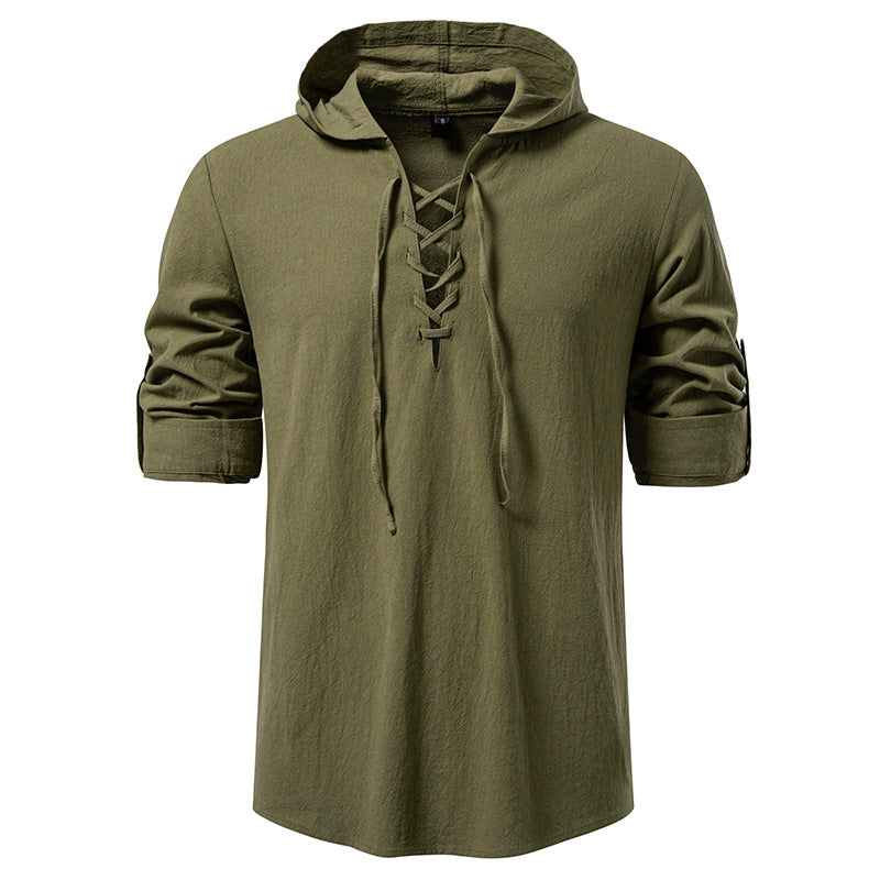 Herrar hoodie med unik snördesign Mirla-Eva Jonsson