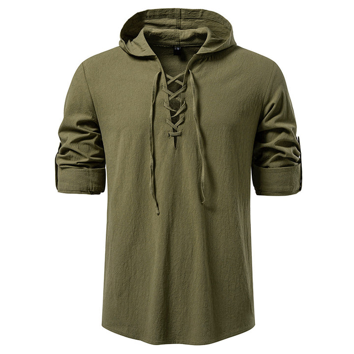 Herrar hoodie med unik snördesign Mirla-Eva Jonsson