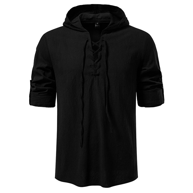 Herrar hoodie med unik snördesign Mirla-Eva Jonsson