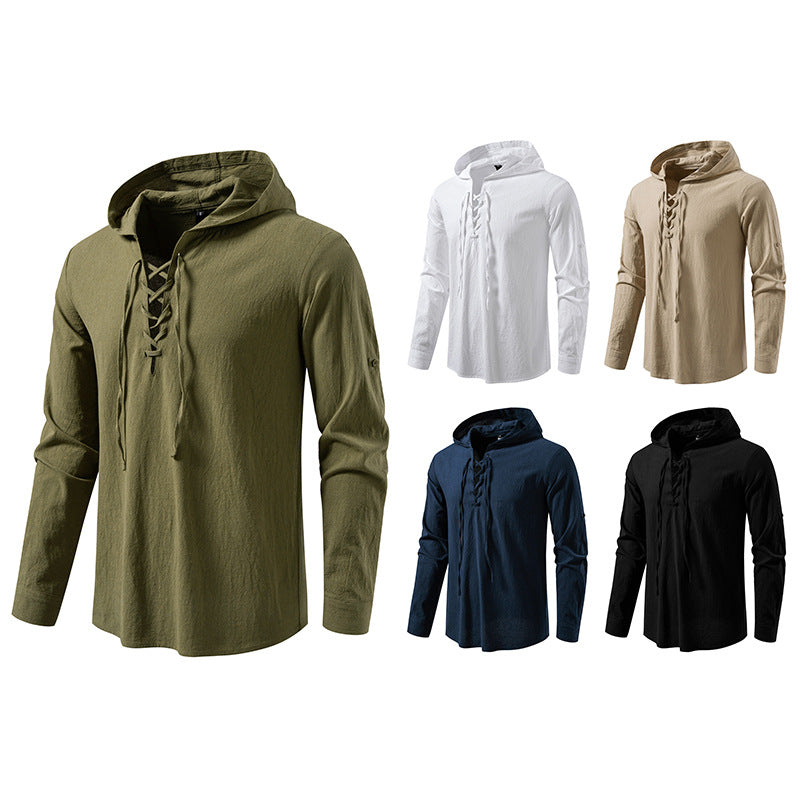 Herrar hoodie med unik snördesign Mirla-Eva Jonsson