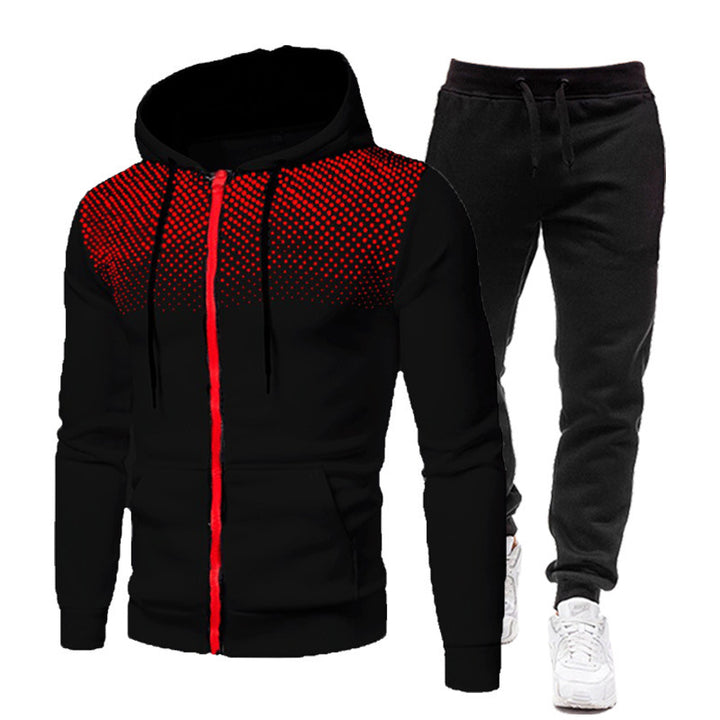 Herrar hoodie- och joggingset med andningsdesign Mirla-Eva Jonsson