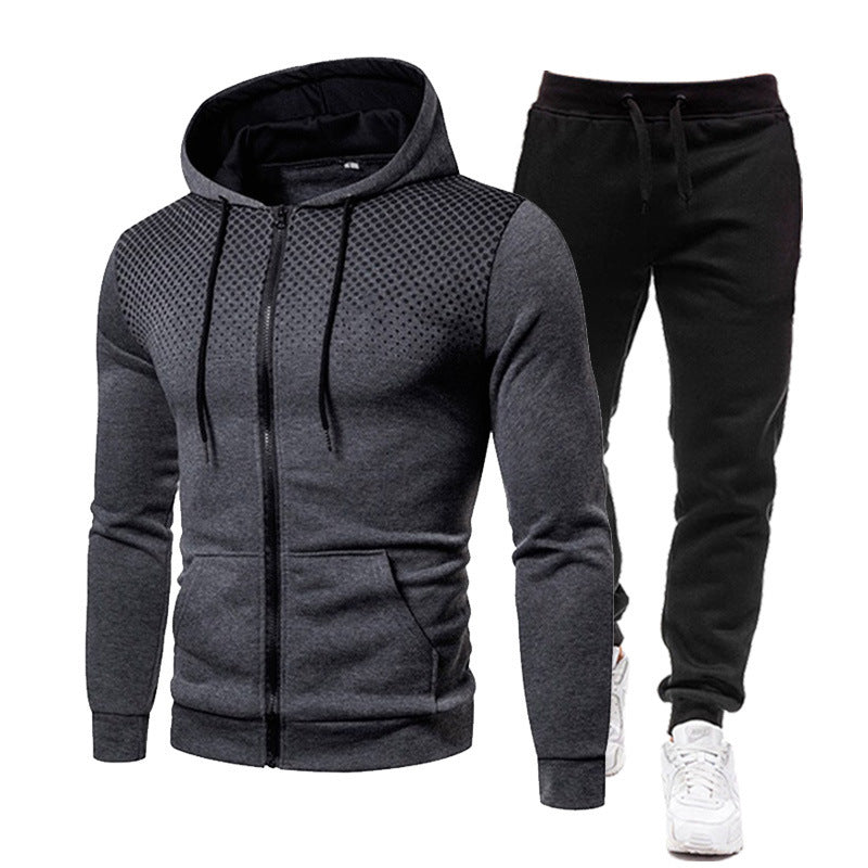Herrar hoodie- och joggingset med andningsdesign Mirla-Eva Jonsson