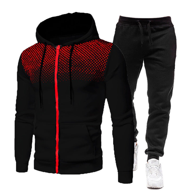 Herrar hoodie- och joggingset med andningsdesign Mirla-Eva Jonsson