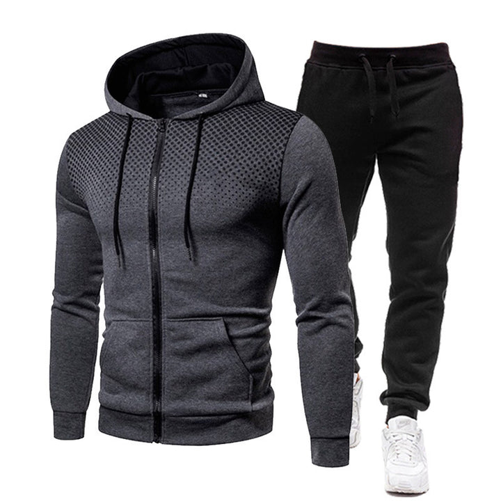 Herrar hoodie- och joggingset med andningsdesign Mirla-Eva Jonsson