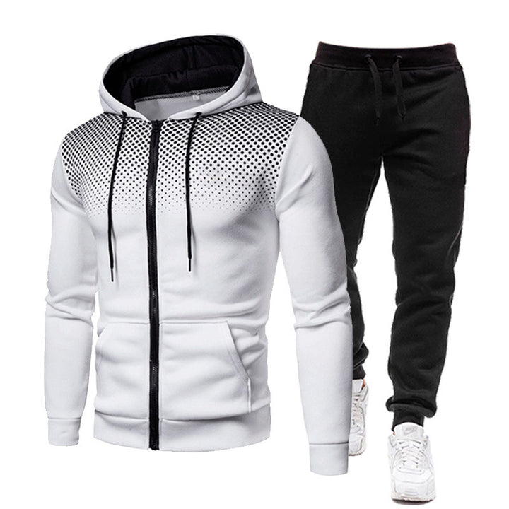 Herrar hoodie- och joggingset med andningsdesign Mirla-Eva Jonsson