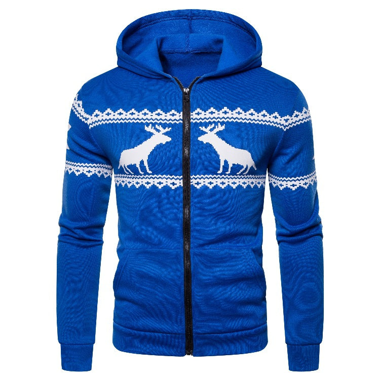 Herrar hoodiejacka med kreativ rendesign och mjukt foder Mirla-Eva Jonsson