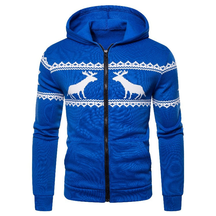 Herrar hoodiejacka med kreativ rendesign och mjukt foder Mirla-Eva Jonsson