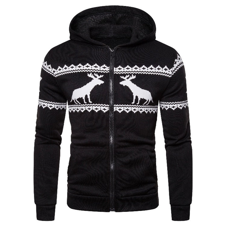 Herrar hoodiejacka med kreativ rendesign och mjukt foder Mirla-Eva Jonsson
