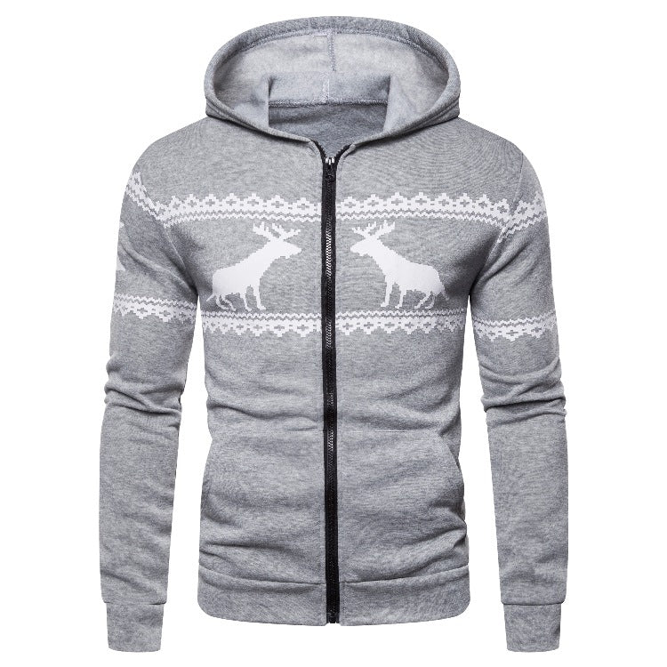 Herrar hoodiejacka med kreativ rendesign och mjukt foder Mirla-Eva Jonsson