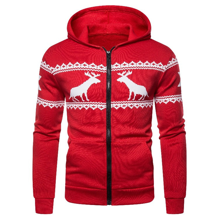 Herrar hoodiejacka med kreativ rendesign och mjukt foder Mirla-Eva Jonsson