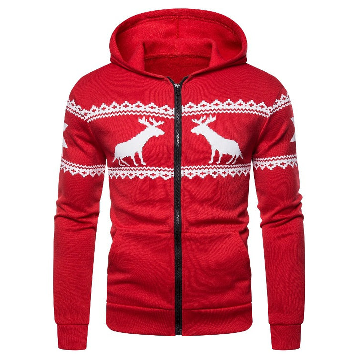 Herrar hoodiejacka med kreativ rendesign och mjukt foder Mirla-Eva Jonsson