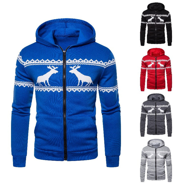 Herrar hoodiejacka med kreativ rendesign och mjukt foder Mirla-Eva Jonsson