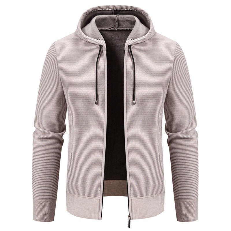 Herrar hoodiejacka med modern strukturdesign och isolerande foderlager Mirla-Eva Jonsson