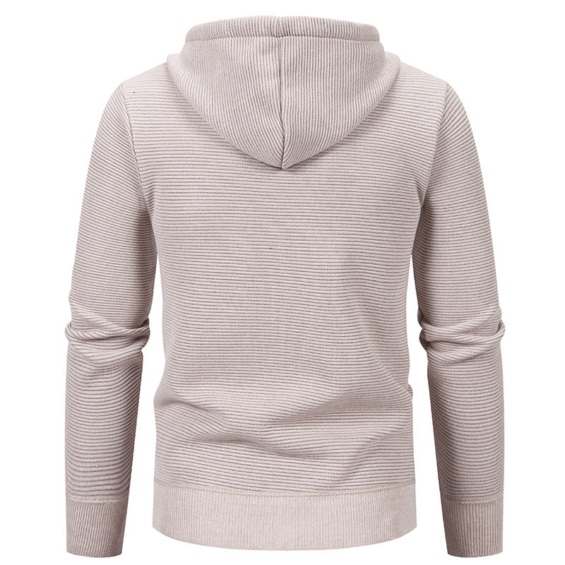 Herrar hoodiejacka med modern strukturdesign och isolerande foderlager Mirla-Eva Jonsson