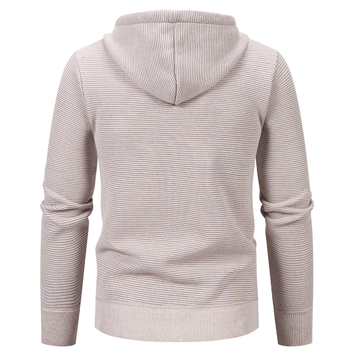Herrar hoodiejacka med modern strukturdesign och isolerande foderlager Mirla-Eva Jonsson