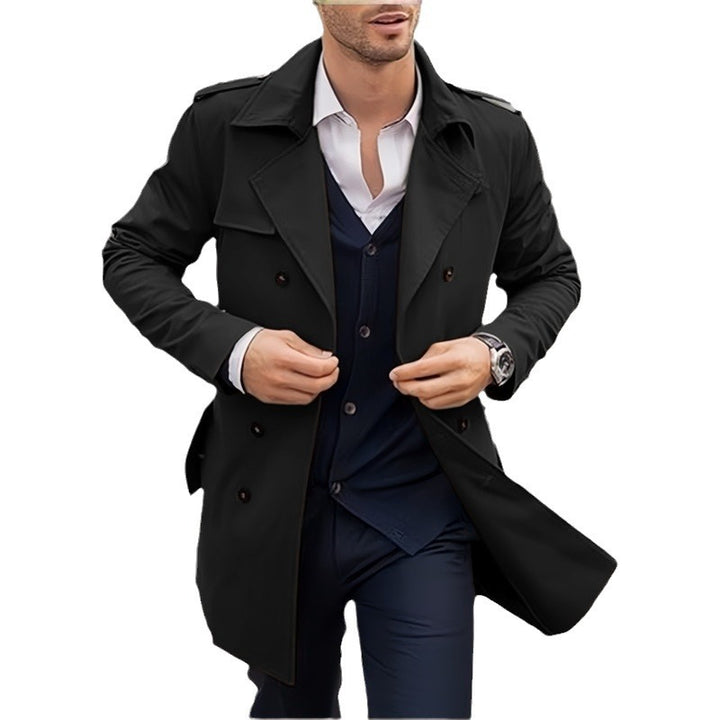 Herrar klassisk trenchcoat i tidlös design med knappbara fickor Mirla-Eva Jonsson