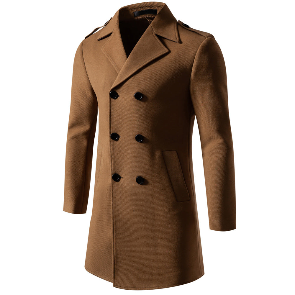 Herrar klassisk trenchcoat med dubbel knapprad och stiliga detaljer Mirla-Eva Jonsson