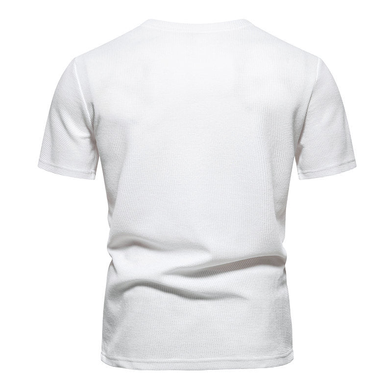 Herrar kortärmad T-shirt med modern strukturmönster Mirla-Eva Jonsson