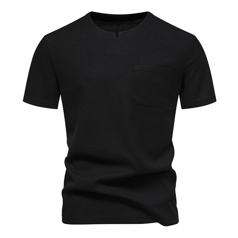 Herrar kortärmad T-shirt med modern strukturmönster Mirla-Eva Jonsson