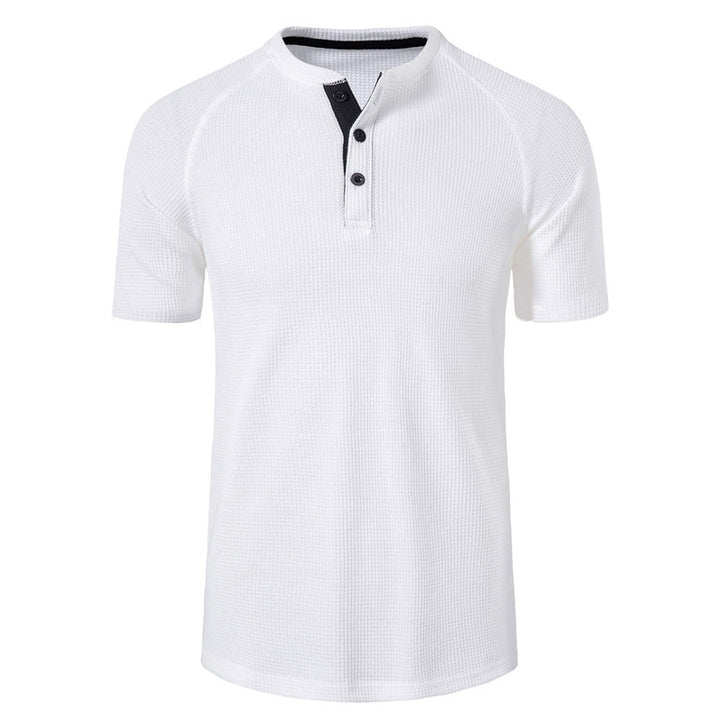 Herrar kortärmad polo-shirt med strukturerad tyg Mirla-Eva Jonsson