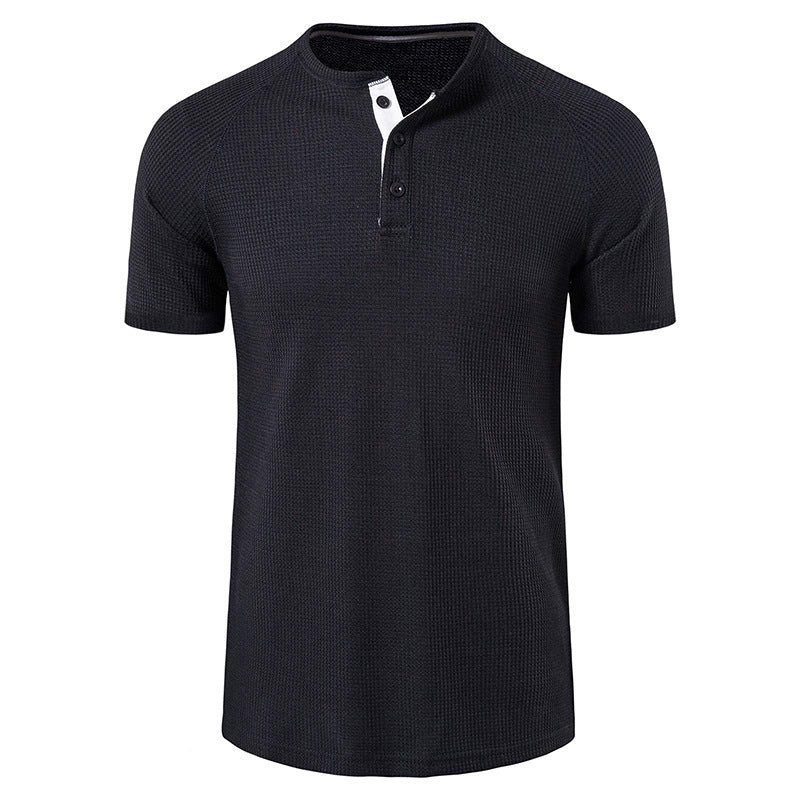 Herrar kortärmad polo-shirt med strukturerad tyg Mirla-Eva Jonsson