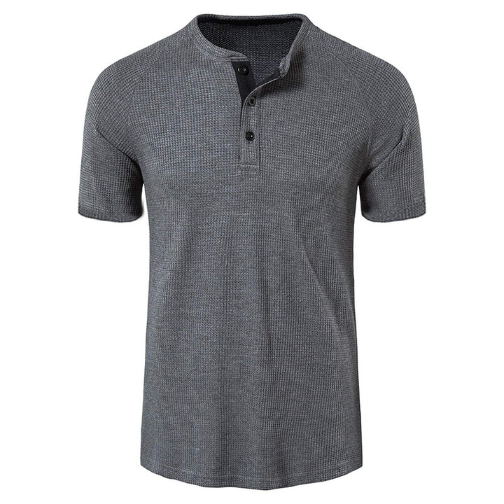 Herrar kortärmad polo-shirt med strukturerad tyg Mirla-Eva Jonsson