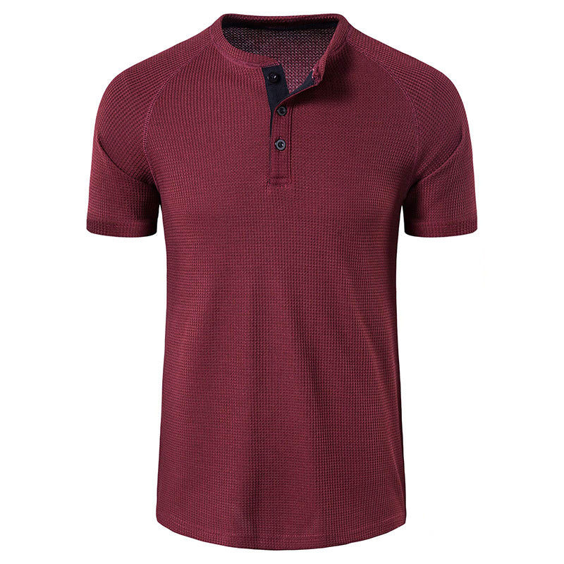 Herrar kortärmad polo-shirt med strukturerad tyg Mirla-Eva Jonsson