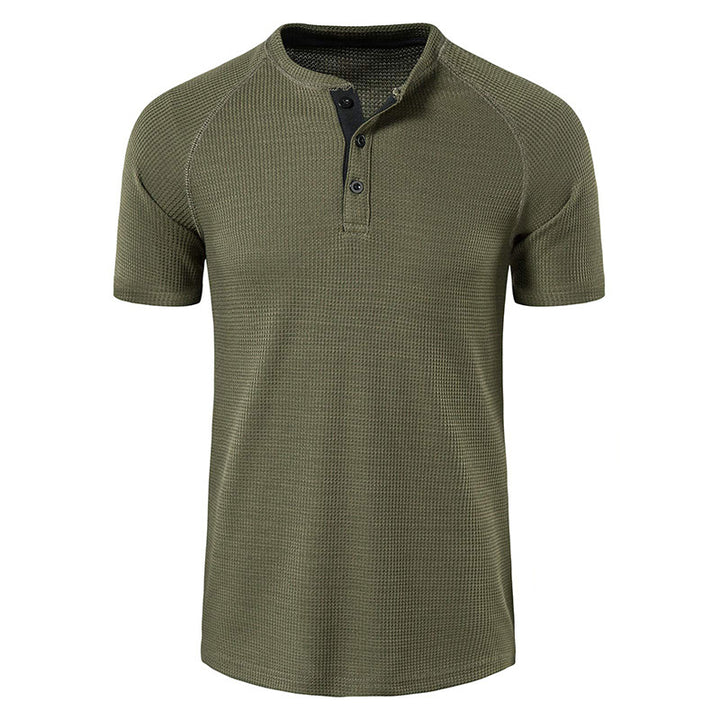 Herrar kortärmad polo-shirt med strukturerad tyg Mirla-Eva Jonsson